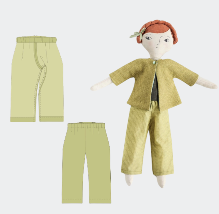 Rag Doll Pants with Elastic Waist
