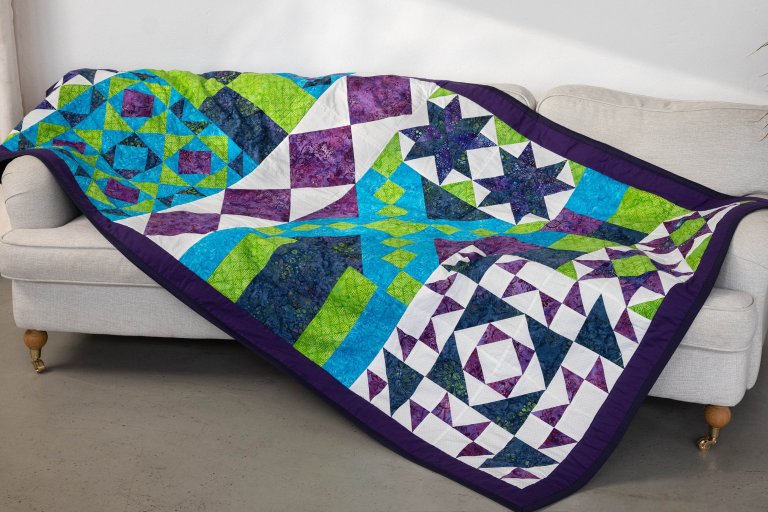 Quilt on sofa